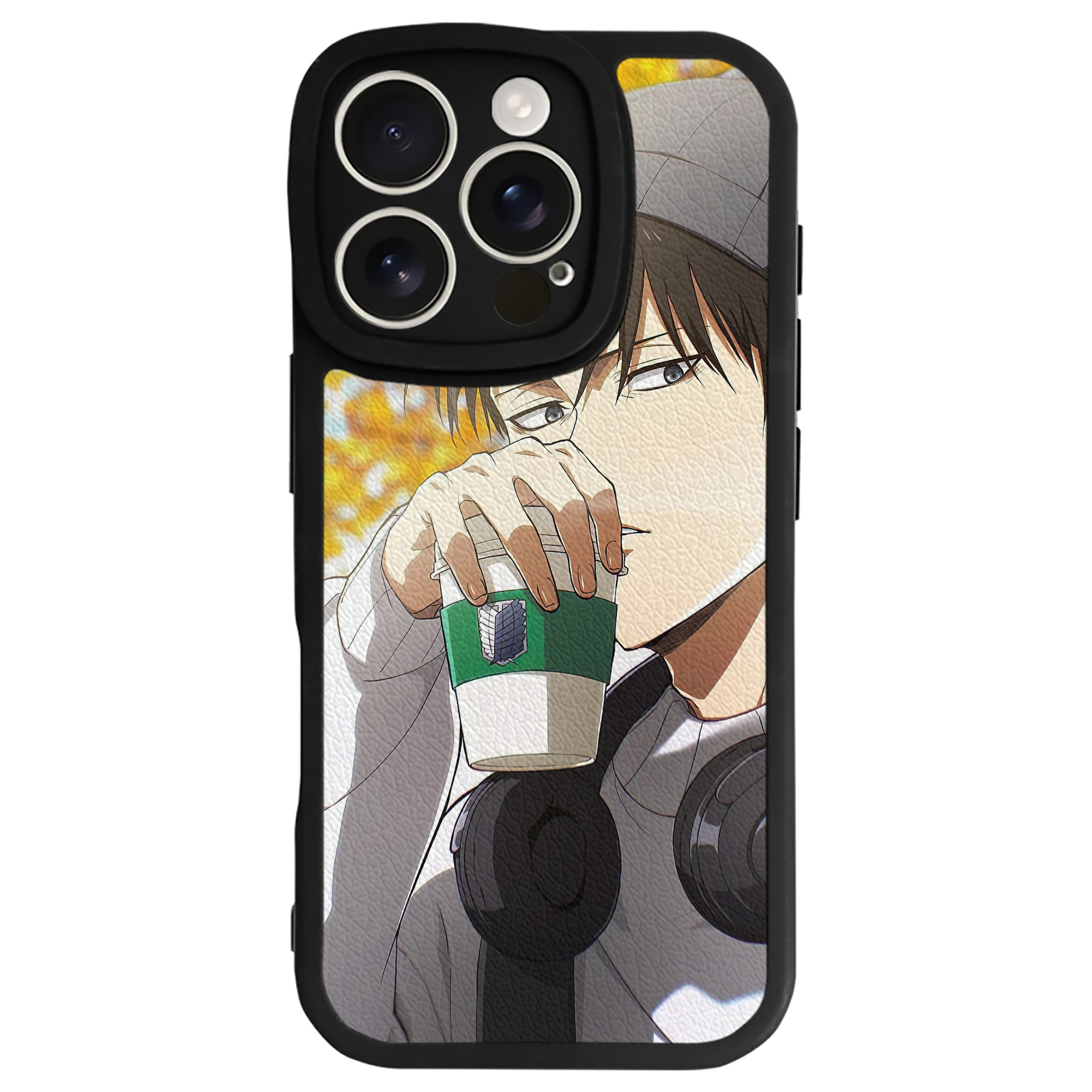（画像用） 進撃の巨人 Attack on Titan 【iPhone 16シリーズ対応】シリコンスマホケース（レザー調） 材質：シリコン
